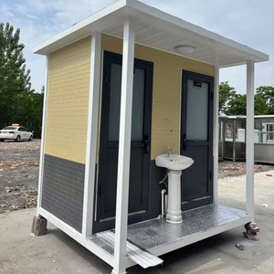 Toilettes portables en panneaux sandwich, design moderne, écologiques, pour les attractions touristiques, utilisation en extérieur - Product Image 3