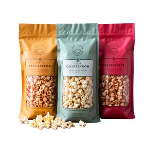 Tái Sử Dụng Zip Khóa Túi <span class=keywords><strong>Doypack</strong></span> Mylar Lưu Trữ Thực Phẩm Nắp Kéo Bỏng Ngô Thực Phẩm Túi - Product Image 5