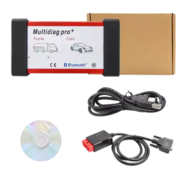 Multidiag Pro + 9241A V3.0 PCB OBD2 Code Reader Truck Car 1 Year Warranty Windows OS Multilingual Support USB/