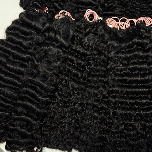 Vietnamese Virgin Loose Deep Wave Feather Crochet Human Hair Extensions Weave Attachment Hair - Product Image 1