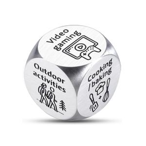 Happyjack <span class=keywords><strong>Dados</strong></span> de Juego de <span class=keywords><strong>Posturas</strong></span> Sexuales para Adultos, Personalizados, de Metal, D6, para Parejas, <span class=keywords><strong>Dados</strong></span> en Blanco Premium para Diversión - Product Image 5