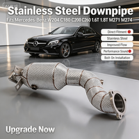 High-quality Ss304 Sport cat Downpipe Dumppipe for Mercedes-Benz W204 C180 C200 C260 1.6T 1.8T M271 M274 Enhances Turbo Response