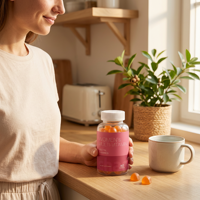 Complément alimentaire en gommes pour adultes à l'acide hyaluronique et aux peptides naturels, hydratation de la peau, soutien des articulations, 60 gommes, 180 g, OEM ODM, étiquette privée