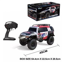 MILI 1/10 2.4G RC Cross-country Escalade 4WD Camion de roche tout-terrain 15 KM/H Voiture de rallye de course avec lumières