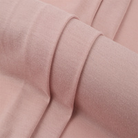 D002 Haute Qualité 100% Polyester Textiles 170gms Doux Simple Jersey Tissu Tricoté pour Vêtements pour Chaussettes T-shirts Uniformes