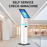 Kiosque de paiement avec écran tactile de 21,5 pouces, identification faciale, lecteur de code QR, lecteur de carte IC, scanner, distributeur de billets