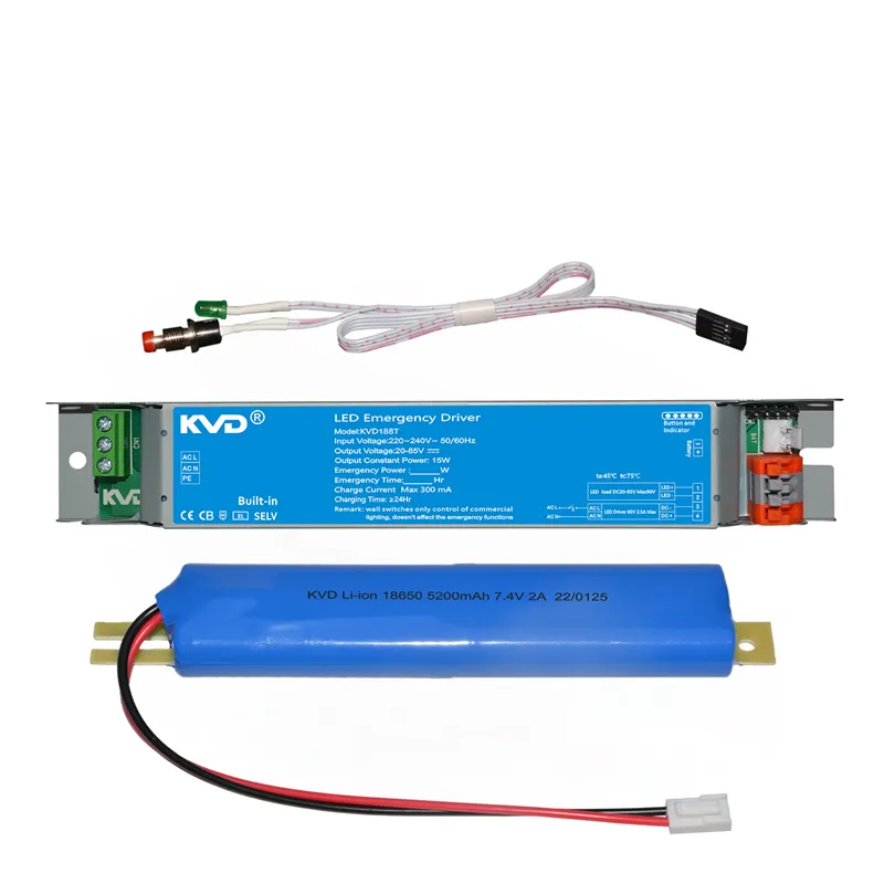 Kit de iluminação para motorista de emergência, kit de led, bateria de emergência para escola, corredor, led, segurança