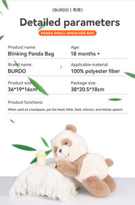 Juguete de Peluche Interactivo Eléctrico de Panda Parlante con Ojos Parpadeantes, Material de Poliéster, Tamaño de 20 cm, para Edades de 2 a 14+ Años, Unisex, Regalo de Navidad - Product Image 6