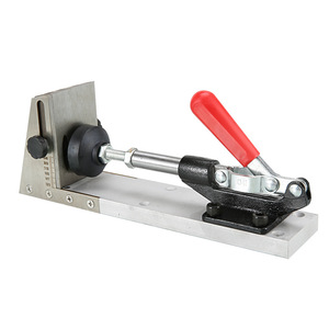 Guide de perçage en acier pour le travail du bois, localisateur d'ouvertures inclinées 280 mm, outil pour percer le bois - Product Image 1