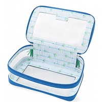 Sac de rangement de luxe pour tuiles de Mahjong, étanche, pliable, en PVC transparent avec poignée à franges, étui de transport Oh My Tile pour Mahjong