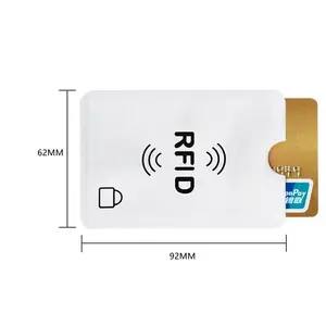 Wholesale ID credit card Protector holder card protector sleeve RFID t blocking Walle card holder