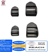 Grossiste Stock Boucle de verrouillage d'échelle écologique tendance en plastique POM noir durable pour accessoires de bagages