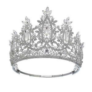<span class=keywords><strong>Couronne</strong></span> de mariée de luxe en strass de cristal, accessoires de diadème pour concours de beauté et <span class=keywords><strong>mariage</strong></span> - Product Image 6