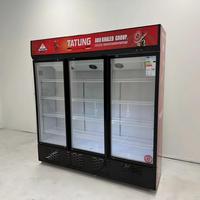 Vitrines réfrigérées verticales à température unique pour boissons, avec porte vitrée, pour boissons gazeuses et sodas