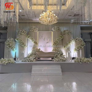 SMOOTH - Fondo de PVC Acrílico para Decoración de Bodas, Arco de Fondo con Luz LED, Panel de Fondo de PVC Blanco para Decoración de Eventos - Product Image 2