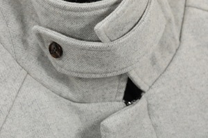 Old Money Style <strong>Men's</strong> <strong>Wool</strong> Blend Jacket Biker Jacket Stand Collar Short Woolen <strong>Coat</strong> Vintage Belted Hem Warm Winter Outwear - Product Image 3