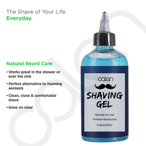 Bleu Ichy Frais D'aloe Vera Non Moussant Transparent Gel De Rasage de Barbe des Hommes Gel De Rasage - Product Image 2