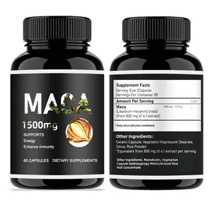 Extrait de Maca phosphoresco, poudre 100% naturelle, racine de Maca noir, organique, 1 pièce