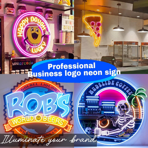 Empresa LOGOTIPO Sinais de néon personalizados UV impresso <span class=keywords><strong>Neon</strong></span> Design personalizado LED <span class=keywords><strong>Neon</strong></span> Logo Light up Sinal para Barber Coffee Shop - Product Image 2
