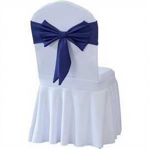 Spandex Chair Cover <b>Skirt</b> Design Customized Size Stretchable Machine Washable Classic Style for Wedding Event Hotel Decoration - Product Image 1