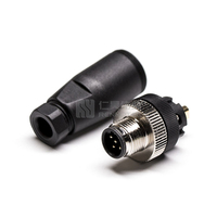 Connecteur Ethernet circulaire automobile M12 à 5 broches, code D, étanche IP67, boîtier en nylon