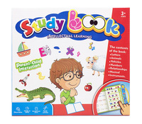 Amusant anglais apprentissage jouet éducatif parlant son livre en plastique alimenté par batterie Machine de lecture boîte-cadeau pour l'enseignement des enfants