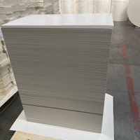 Feuilles de papier couché PE brillant, matière première vierge pour impression offset, imperméables, taille personnalisée, pour gobelets en papier