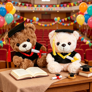 Nouveauté : Ours en peluche de graduation avec toque et diplôme – Jouets et souvenirs pour cérémonies de remise des diplômes des étudiants - Product Image 3
