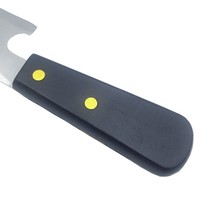 Spatule de lissage professionnelle en acier inoxydable à lame en croissant pour soudure de revêtements de sol en PVC