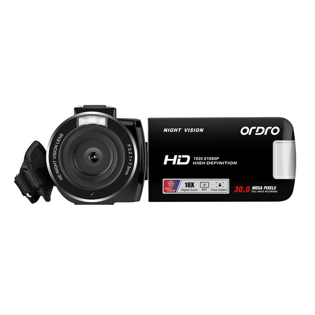 OEM/ODM 5MP CMOS Sensor Digital Video Camera with 3.0" Screen 1080P HD Nightshot 90 Wide Angle Portable Camcorder