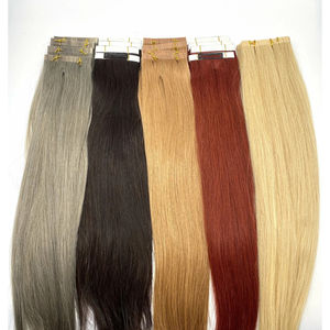 <span class=keywords><strong>Cinta</strong></span> camboyana cruda barata en extensiones de cabello 100 cabello humano sin procesar <span class=keywords><strong>doble</strong></span> dibujado extensión de cabello alineado con cutícula virgen cruda - Product Image 4