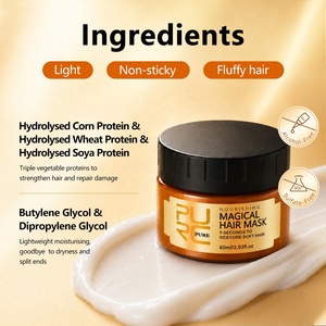 <span class=keywords><strong>Maschera</strong></span> per <span class=keywords><strong>Capelli</strong></span> Magica 5s a Marchio Privato con Olio di Argan Biologico e Cheratina, <span class=keywords><strong>Nutriente</strong></span> e Riparatrice - Product Image 3