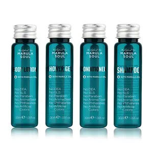 Luxus Afrika natürliches Marulaöl 30ml Shampoo Conditioner Dusch gel Körper lotion Seifen bar Hotel Ausstattung Set