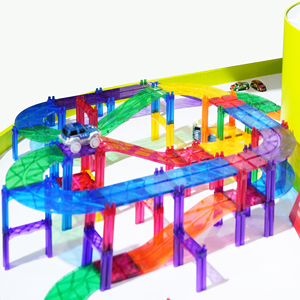 Mntl Nhà Máy Bán Hàng Trực Tiếp DIY 52Pcs Kid Đường Sắt Điện Xe Đua Theo Dõi Thiết Lập Cuộc Đua Phiêu Lưu Theo Dõi Đồ Chơi Cho Trẻ Em Sáng Tạo Trò Chơi - Product Image 1