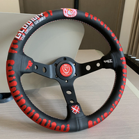 Volant de simulation de course sportive de haute qualité, en cuir suédé, 350 mm, noir, professionnel, Volante Coru a unive