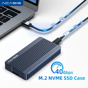 <span class=keywords><strong>Acasis</strong></span> กล่อง SSD M.2 <span class=keywords><strong>NVMe</strong></span> ความเร็วสูงการออกแบบขนาดกะทัดรัดเคส SSD ภายนอกการจัดเก็บข้อมูลความเร็วสูงการถ่ายโอนข้อมูลความเร็วสูง - Product Image 2