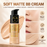 QICIY BB Cream Liquid Foundation 30ml Soft Matte Pengontrol Minyak Tahan Lama Ringan Hasil Alami Grosir OEM ODM Rias Wajah
