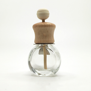 Mini Bằng Gỗ Vít Cap Thủy Tinh Phẳng Xe Khuếch Tán Chai Tự Động Nước Hoa Làm Mát Không Khí Cho Chăm Sóc Da Huyết Thanh Màn Hình In Ấn Vương Miện - Product Image 5