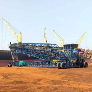 ZOOMRY Building <strong>Radial</strong> <strong>Stacker</strong> Conveyor New Movable Retractable Rotatable Core Engine PLC Stainless Steel Rubber for Cement Farm - Product Image 1