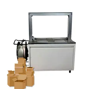 Caja de cartón automática aprobada por Ce, máquina de bandas de banda de PP, máquina de embalaje y flejado de cartón