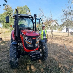 <span class=keywords><strong>Tracteur</strong></span> agricole 4x4 80 CV avec chargeur frontal, prix compétitif, idéal <span class=keywords><strong>pour</strong></span> la ferme et le jardin - Vente chaude en Chine - Product Image 1