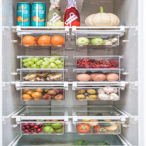 Organizador al por Mayor, Cajón de Almacenamiento Transparente para Refrigerador, Plástico, 8 Compartimentos, Cajas y Contenedores Rectangulares para Empacar - Product Image 4