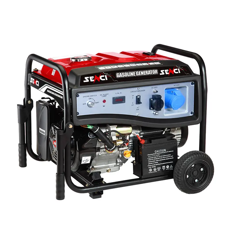 Senci desarrollado diseño 5000W SC6000-I 5Kva silencioso generador de gasolina conjunto