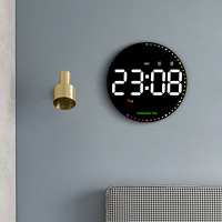 Direktverkauf ab Werk Großer LED-Bildschirm 10 Zoll Uhr Großschriftige Wanduhr auf Lager Werbeaktion Digitale Intelligente Uhr