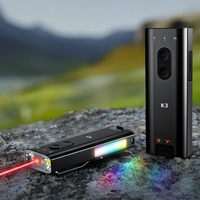 Lampe torche EDC K3 compacte 800LM avec chargeur rapide Type-C 11-en-1 à base magnétique et flash puissant pour l'autodéfense et la réparation automobile