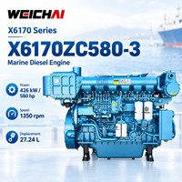 Moteur diesel marin commercial X6170ZC580-3 426 kW 580 CV 1350 tr/min – Propulsion fiable pour navires de cargaison et bateaux de travail