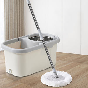 Système de nettoyage de sols pour carreaux stratifiés et céramiques, serpillière double usage humide/sèche et kit <span class=keywords><strong>essoreur</strong></span> avec <span class=keywords><strong>seau</strong></span> - Product Image 2