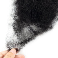 Cheveux humains vierges afro crépus 100% naturels en vrac 30g – Matériau capillaire doux et durable pour usage professionnel en salon