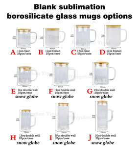 Tazze da <span class=keywords><strong>caffè</strong></span> alte smerigliate cristalline di sublimazione in bianco all'ingrosso 11oz 17oz all'ingrosso con manico per sublimazione per la stampa a caldo - Product Image 2