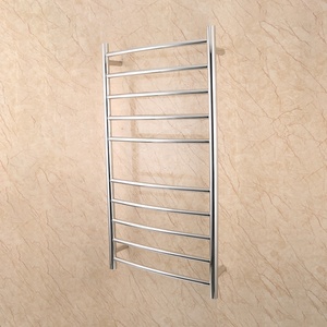 HUAHANG <strong>Towel</strong> Warmer 10 Bar Plug-in Curved <strong>Bath</strong> <strong>Towel</strong> Heater Mirror Polish Stainless Steel <strong>Towel</strong> <strong>Dryer</strong> - Product Image 1